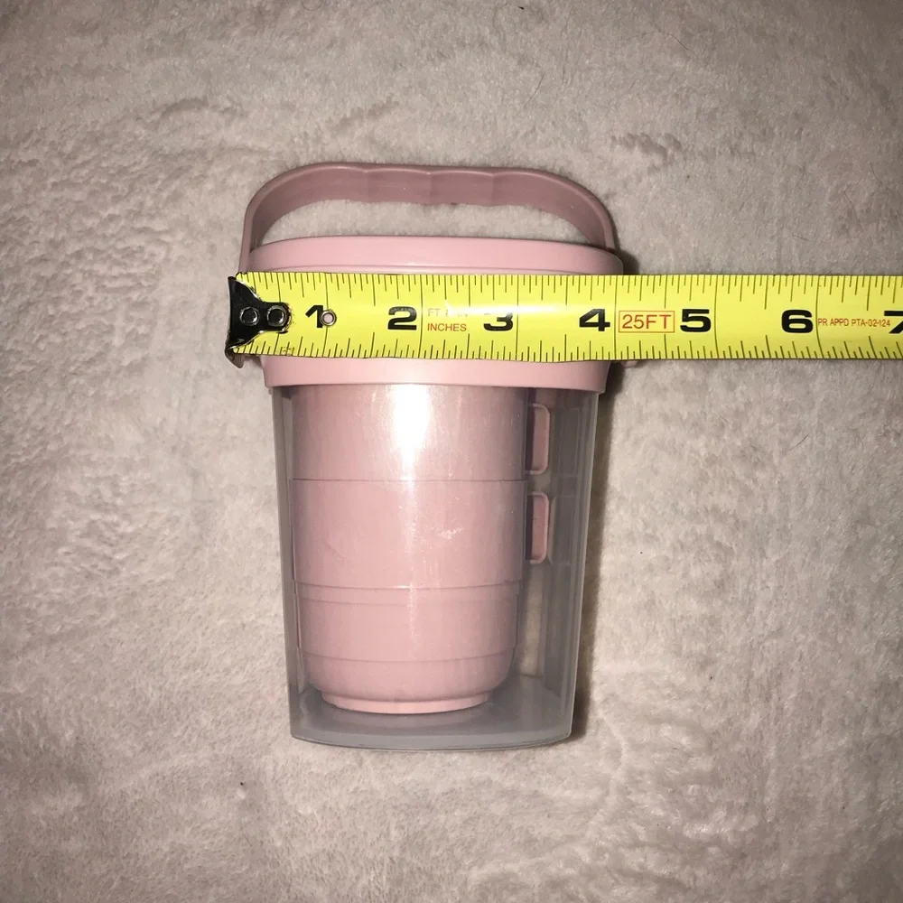 Portable Water Juice Container With Cups for Dining Cafe Picnic New - Picture 8 of 14